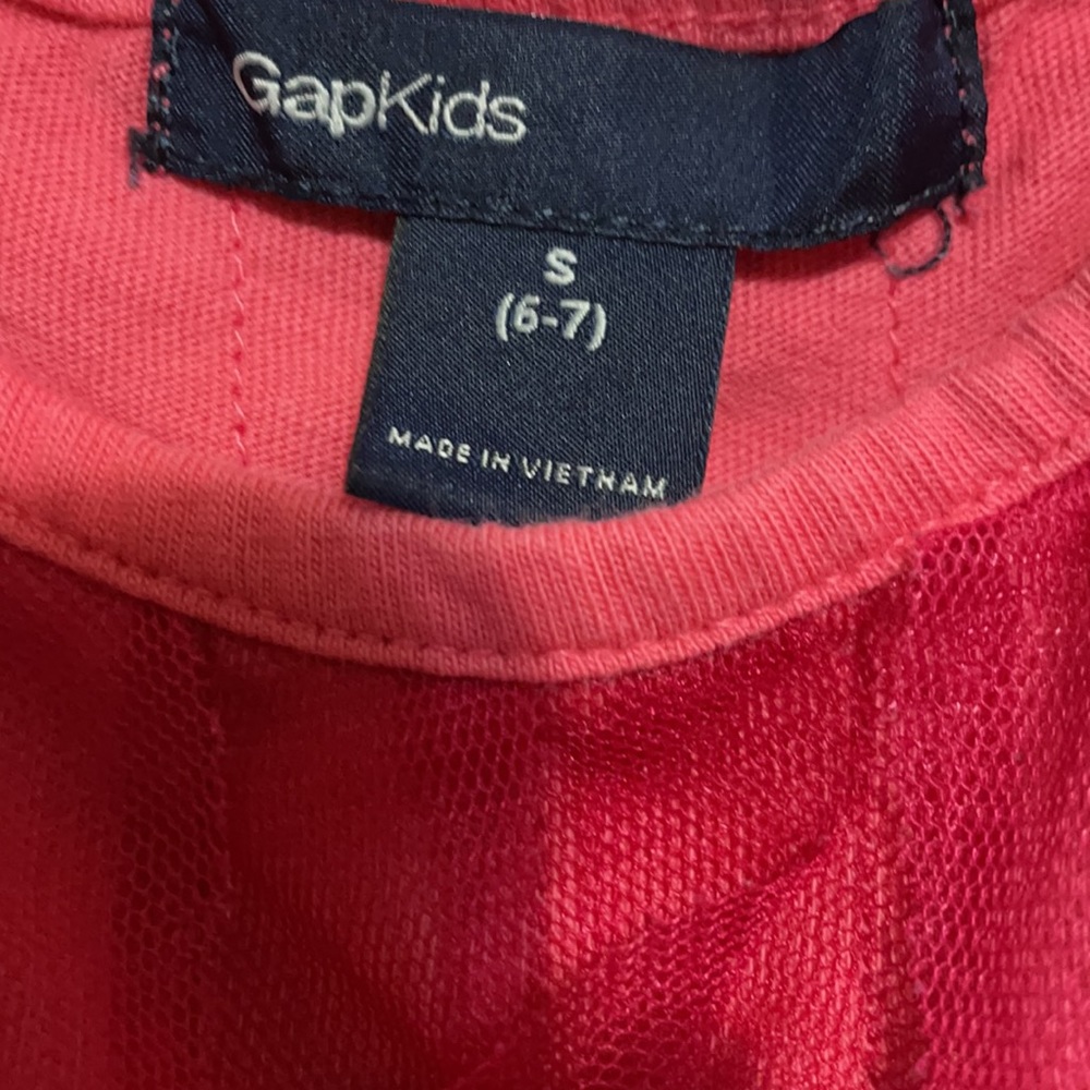Gap kids pink ruffled dress size S 6-7 - Picture 7 of 9